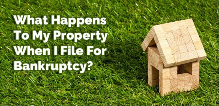An image of property and filing Bankruptcy